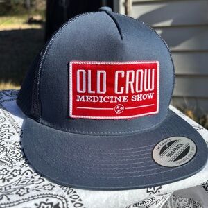 🎶 Old Crow Medicine Show 🎻 Logo Patch Snap Back Hat 🪕 Official Band Merch 🎶 NWT